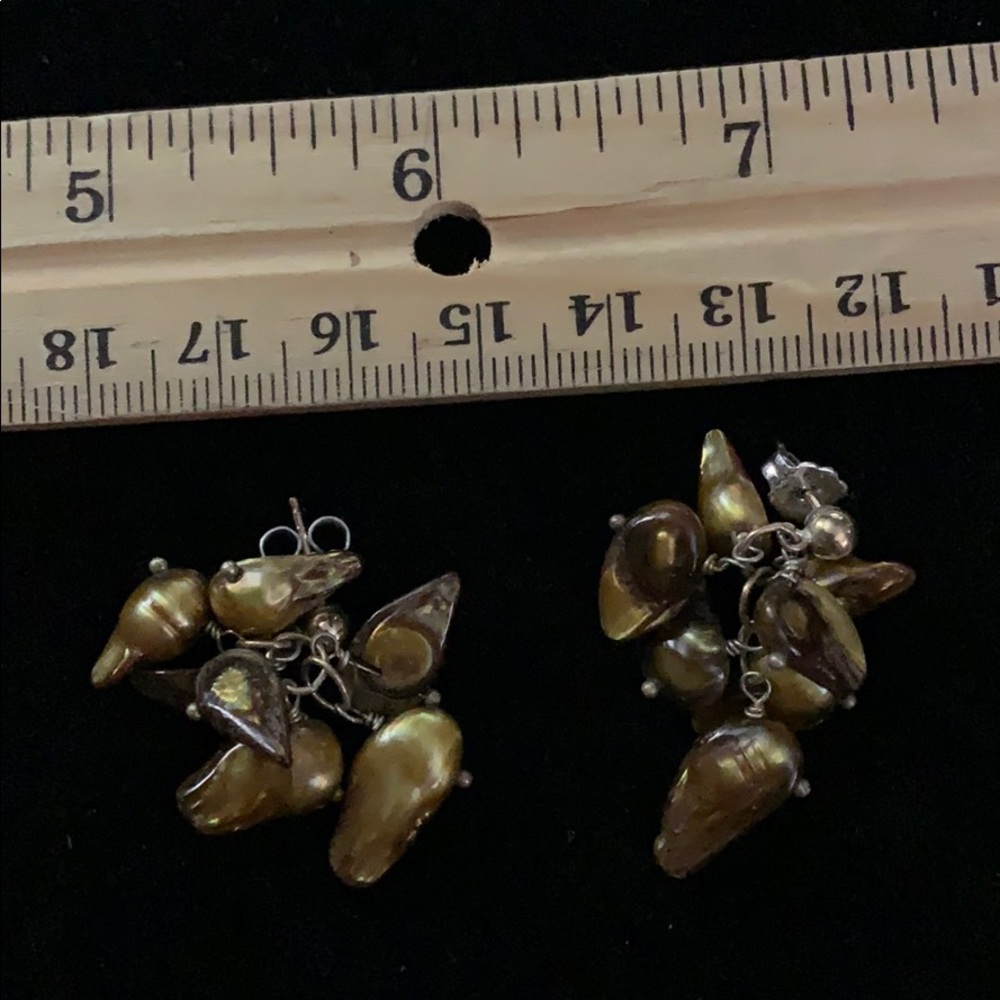 Pearls on gold filled studs